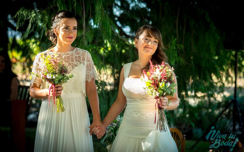 Fotos emotivas de boda. Boda de chicas en Marques de Vargas. Boda civil