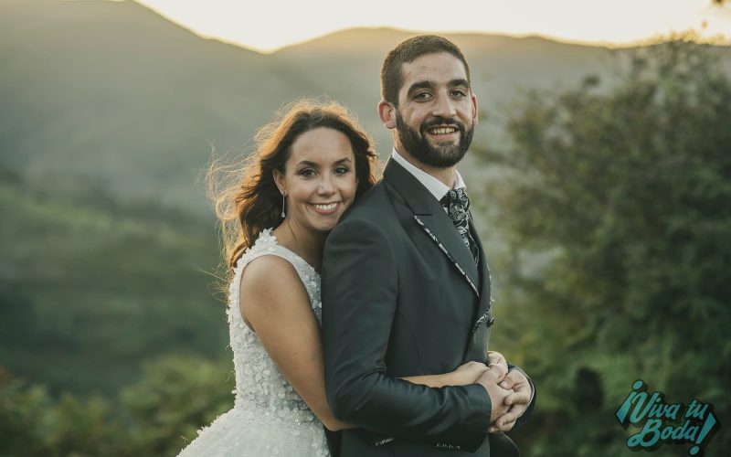 Reportaje de boda con las fotos realizadas en la montaña en La Rioja