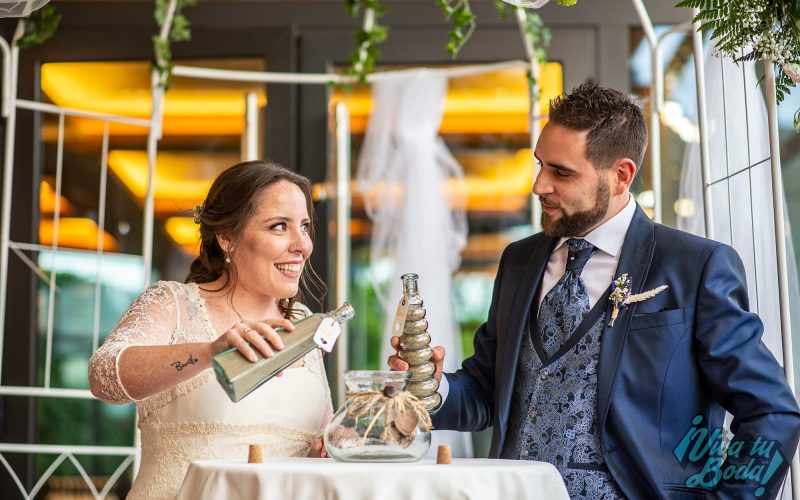 Fotos de boda realizadas a los novios en Restaurante San Camilo, Navarrete